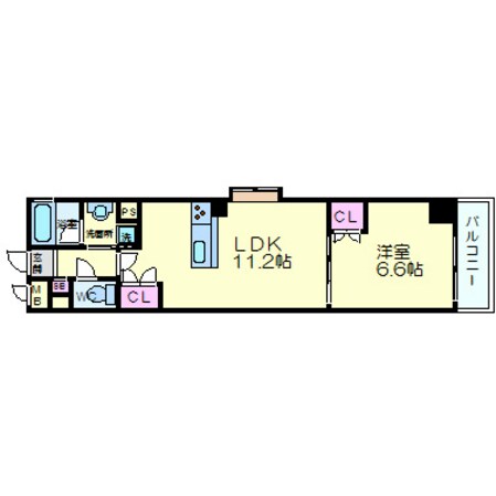 ベラジオ四条烏丸Ⅲの物件間取画像